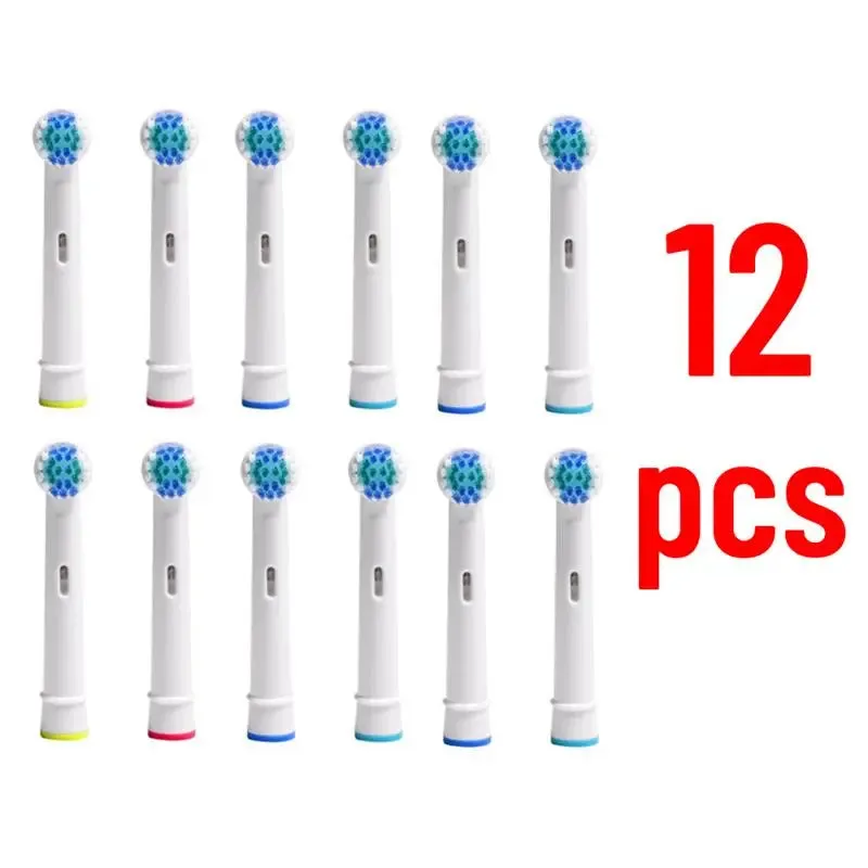8 12pcs Soft Hair Toothbrush Heads Ultrasonic Whitening Electric Replacement for Oral Cleaning at Home