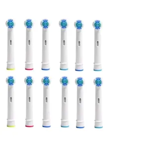 8 12pcs Soft Hair Toothbrush Heads Ultrasonic Whitening Electric Replacement for Oral Cleaning at Home