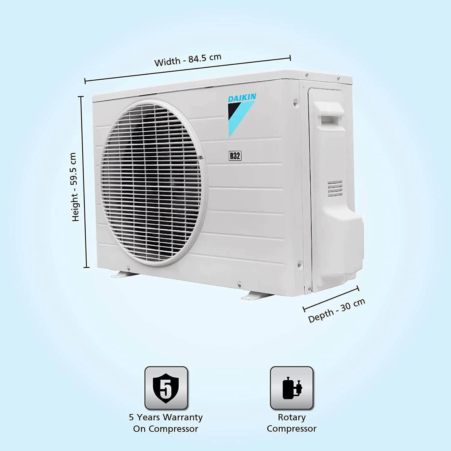 Daikin FTL50UV16 1.5 Ton Fixed Speed Split AC | 3 Star | PM 2.5 Filter | High Ambient Cooling | R32 Gas