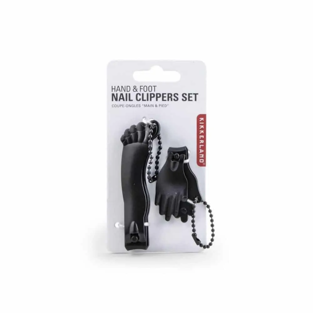 KIKKERLAND Hand And Foot Nail Clipper Combo - Black