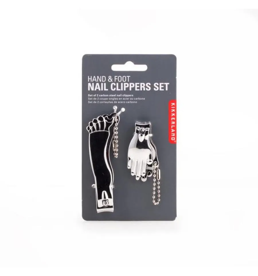 KIKKERLAND Hand And Foot Nail Clipper Combo - Silver