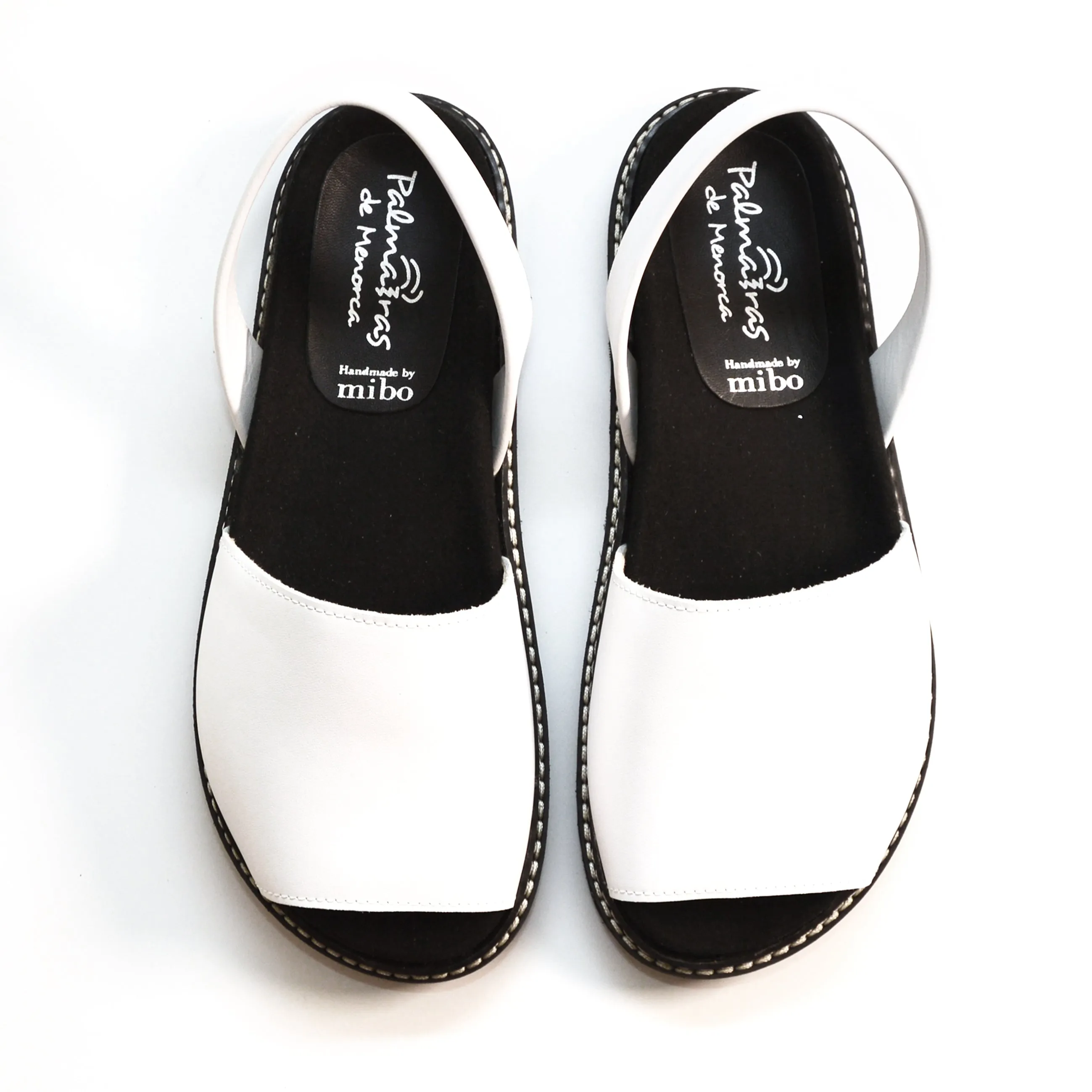 SAMPLE SALE White Leather Ergonomic Avarcas