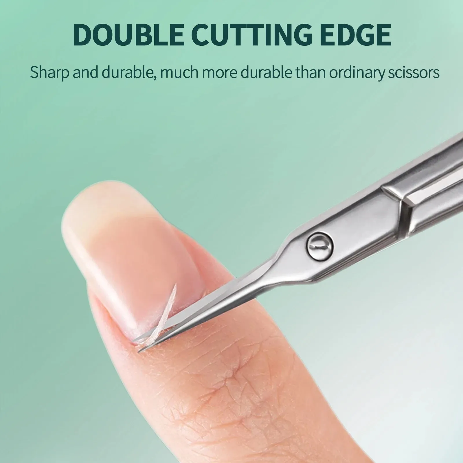Stainless Steel Cuticle Scissors with Extra Fine Curved Blade