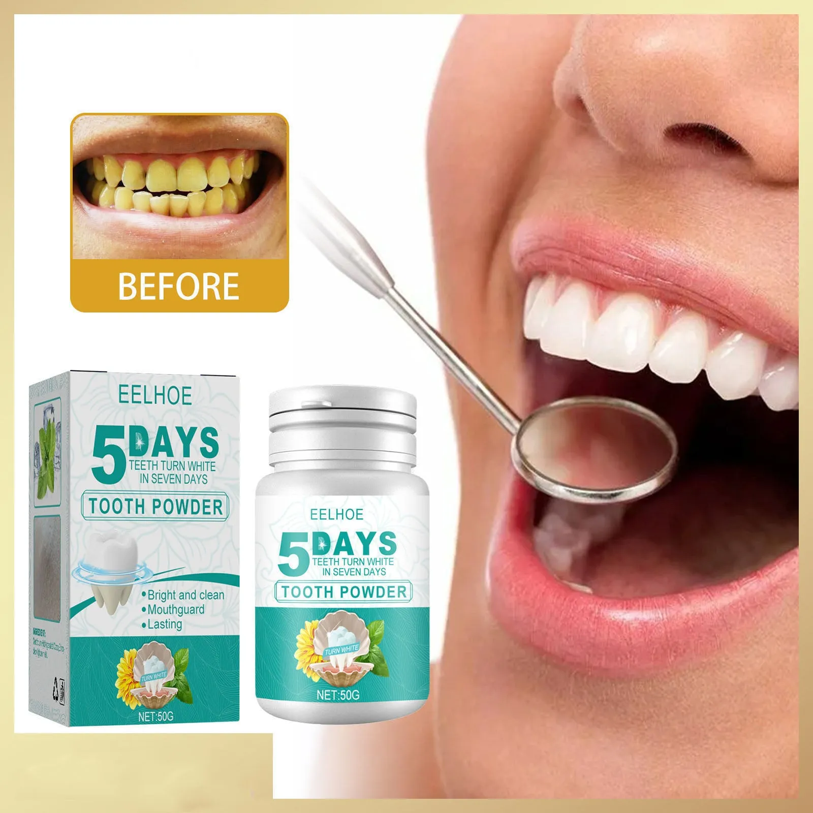 Teeth Pearl Whitening Oral Care Oral Hygiene Removal Tooth Stains Bad Breath