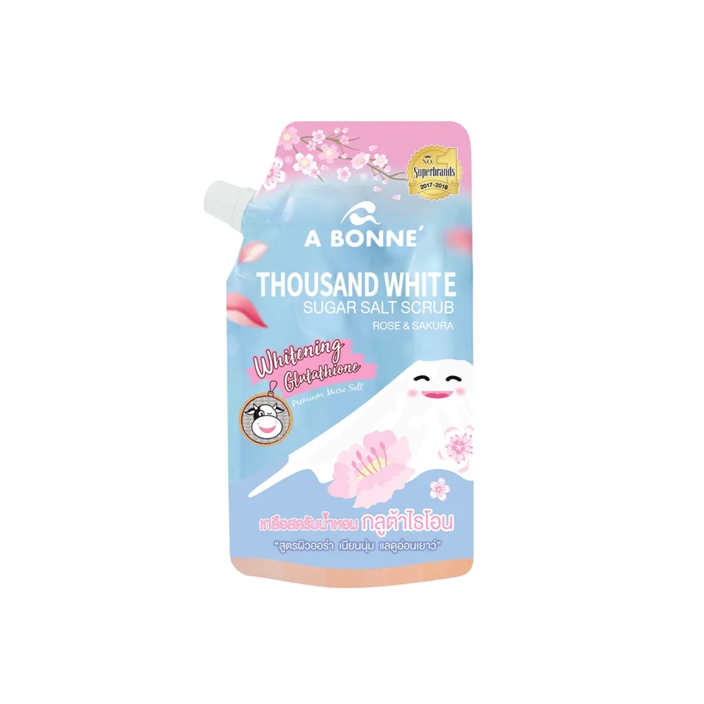 Thousand White Sugar Salt Scrub - Rose & Sakura 350g