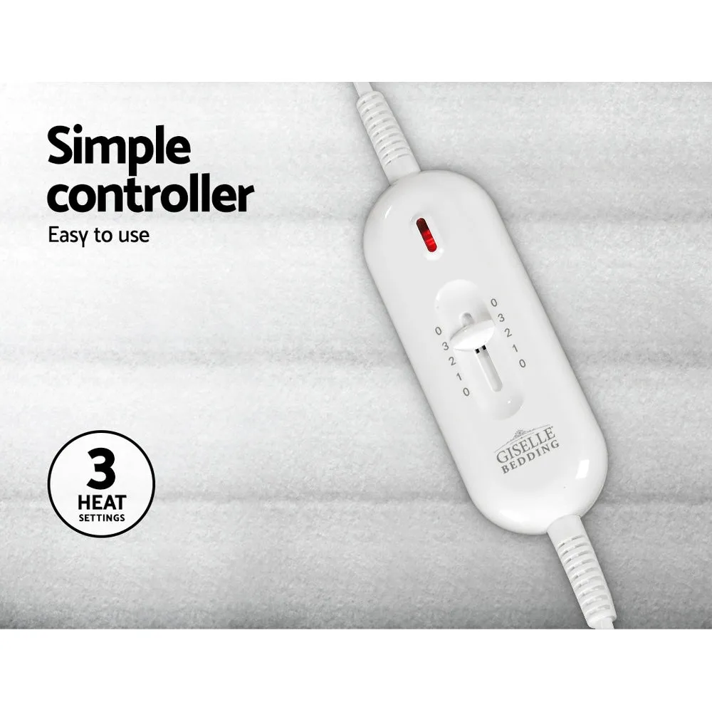 Wilmer Electric Soft Blanket Single Size Polyester - White