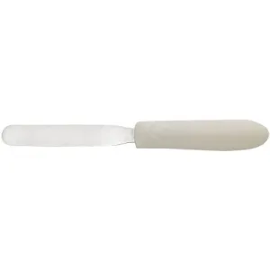 Winco TWPS-9 9-1/2" Blade Bakery Spatulas with Whie Ergonomic Plastic Handle
